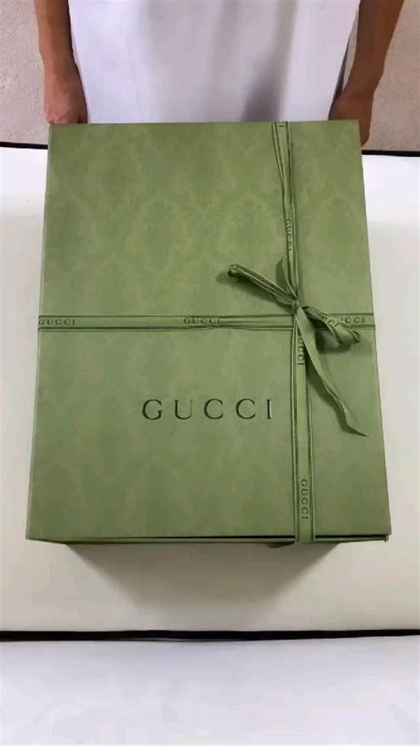 gucci original packaging|Gucci gift wrapping paper.